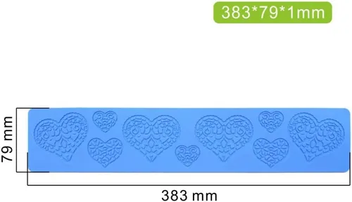 Miniatura 2 de Molde de caramelo de corazón, molde de silicona de corazón de caramelo de chocolate 3D, decoración de pastel de azúcar, parte superior de cupcake