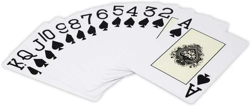 Miniatura 5 de 2 barajas de naipes impermeables 100% de plástico, tamaño de póquer (ancho), índice grande (Jumbo)