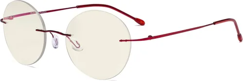 Miniatura 10 de Eyekepper Gafas progresivas sin marco, multienfoque, lectores con filtro de luz azul, redondas, retro, lentes de lectura para hombres y mujeres