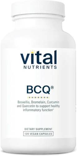 Miniatura 8 de Vital Nutrients BCQ Suplemento vegano de boswellia, bromelina, curcumina y quercetina Suplemento de apoyo para las articulaciones Apoya