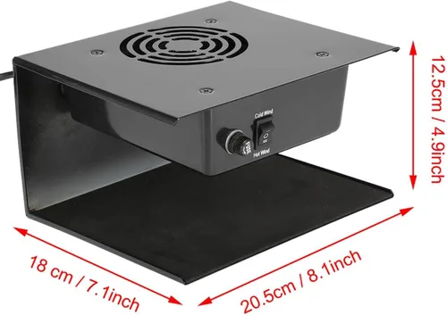 Miniatura 4 de Secador de esmalte de uñas de 300 W, secado rápido, secado rápido, secado de uñas, secador de esmalte de gel para manos y pies, viento caliente