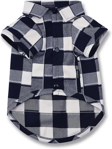 Miniatura 6 de Camisa a cuadros para cachorros, ropa para perros pequeños, medianos y grandes, gatos, niños, niñas, gatitos, camiseta suave para mascotas, camiseta