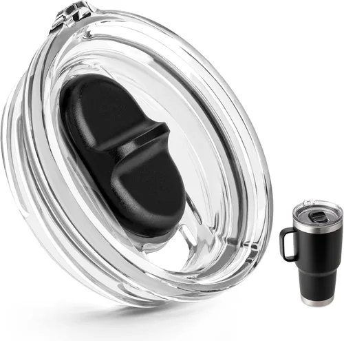 Miniatura 11 de Tapa superior de rosca de repuesto de 20 onzas para taza YETI TraveI con hilos solamente, tapa resistente a derrames para taza de viaje con rosca