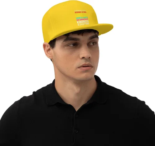 Miniatura 8 de Pride Flag in This House We Believe Science is Real Black Lives Matter Baseball Hats for Men Dad Hat,Black