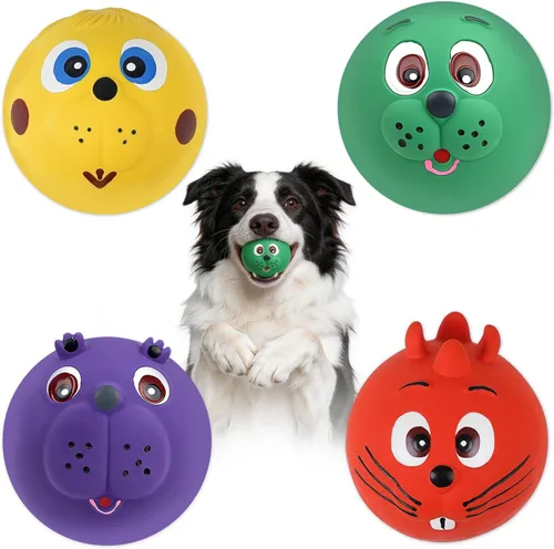 Miniatura 12 de Pelota de juguete indestructible para perros, pelotas de tenis duraderas para masticadores agresivos, pelotas flotantes y de alto rebote