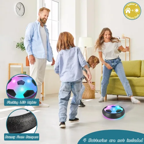 Miniatura 4 de Ocditikl Juegos de lanzamiento de patadas móviles 2 en 1 para niños de 4 a 12 años, pelota de fútbol con luz y lanzamiento de bolsa de frijoles