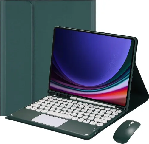 Miniatura 7 de Funda de teclado para Samsung Galaxy Tab A8 de 10.5 pulgadas 2022 - Trackpad multitáctil, funda desmontable con teclado inalámbrico para tableta
