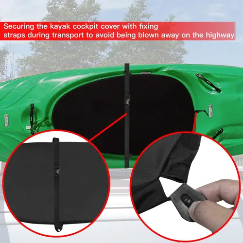 Miniatura 3 de Waterproof Kayak Cockpit Cover Seal Cockpit Cover Maximum Protection for Your Ocean Cockpit
