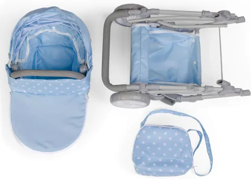 Miniatura 17 de JC Toys - Berenguer Boutique Cochecito deportivo plegable de lujo Colección Blue Royal para muñecas de hasta 20 pulgadas A partir de 3 años