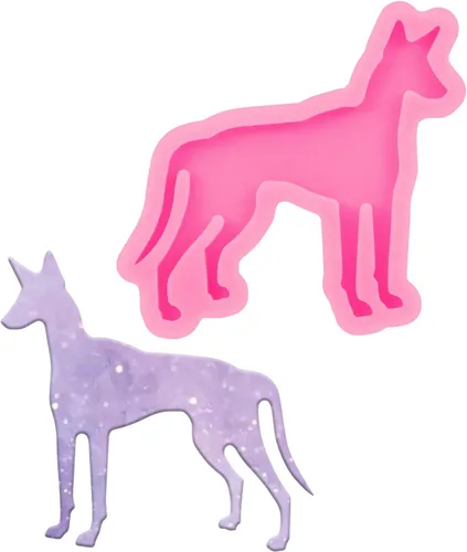 Miniatura 10 de Kit de 44 moldes de resina epoxi – 4 moldes de silicona con diferentes formas de perro con accesorios, moldes de fundición de resina epoxi, moldes