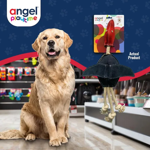 Miniatura 8 de Angel Pet Supplies Loon - Juguete de cuerda natural para perros Juguete duradero para perros Estimulación interactiva y mental Juguetes