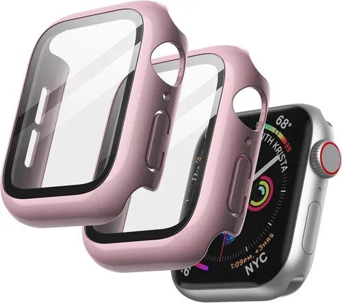 Miniatura 27 de JETech Funda con protector de pantalla para Apple Watch SE 3/2/1 (2025/2022/2020)/Series 6 5 4 de 1.575 pulgadas, cubierta protectora total, Negro