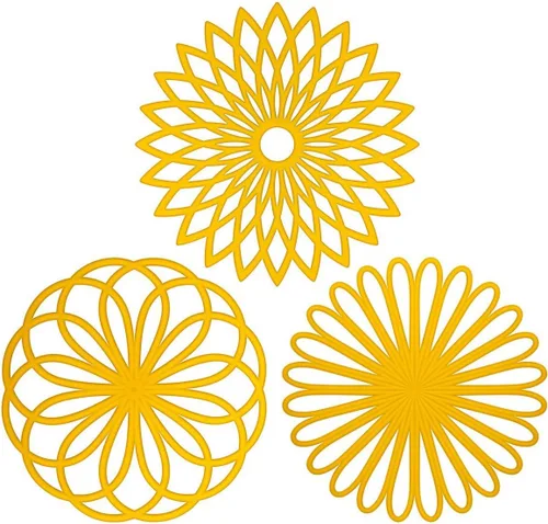 Miniatura 15 de ME.FAN Salvamanteles de silicona – Almohadillas calientes de cocina para ollas y platos – Salvamanteles aislados para tetera – Flexible, duradero