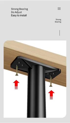 Miniatura 4 de Patas ajustables para cama, 4 piezas, listones centrales resistentes, plástico tan duro como el acero para cama King, sofá, mesa, aparador, silla