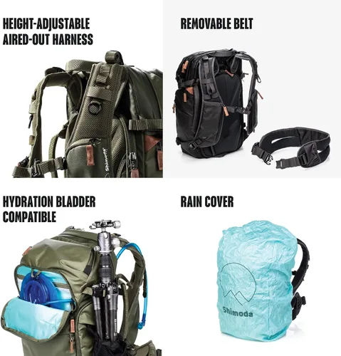 Miniatura 5 de Shimoda Explore V2 - Kit de iniciación de mochila de aventura de 25 litros con unidad de núcleo pequeña sin espejo, verde militar