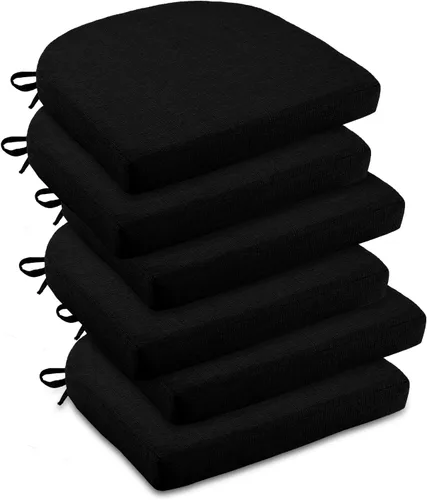 Miniatura 10 de downluxe Cojines para sillas de interior para sillas de comedor, almohadillas de espuma texturizadas suaves y cómodas para sillas de cocina