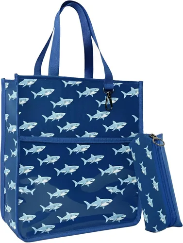 Miniatura 13 de Bolsas de mano lindas para niños y niñas de 4 a 16 años, bolsos con estuche de lápices, bolsas de libros con cremallera para la escuela y el tiempo