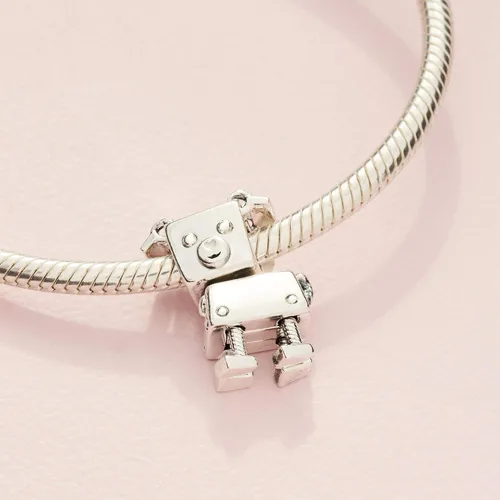 Miniatura 4 de PANDORA Joyería Bobby Bot - Dije de plata de ley Esmalte