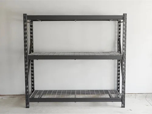 Miniatura 8 de Ironton Estantería industrial, 3 estantes de almacenamiento, estructura de acero, estante de 3 niveles con capacidad de carga de 2000 libras por