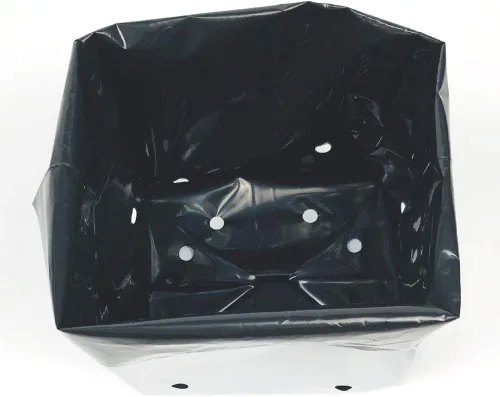 Miniatura 2 de HORTIPOTS Bolsas de cultivo de plástico blanco y negro de 0.5 galones (paquete de 100)