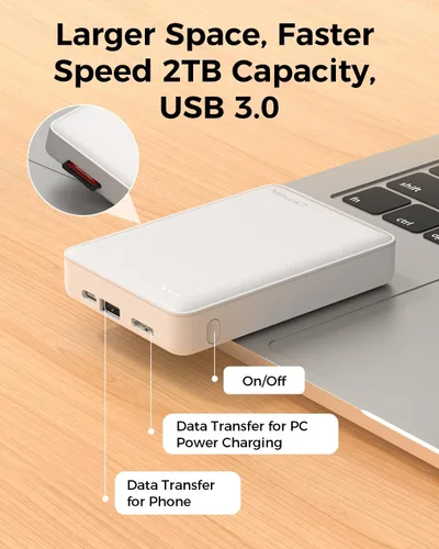 Miniatura 7 de NEWQ Disco duro para teléfono y computadora: dispositivo de almacenamiento flash USB Memory Stick para iPhone, iPad, MacBook compatible con Apple