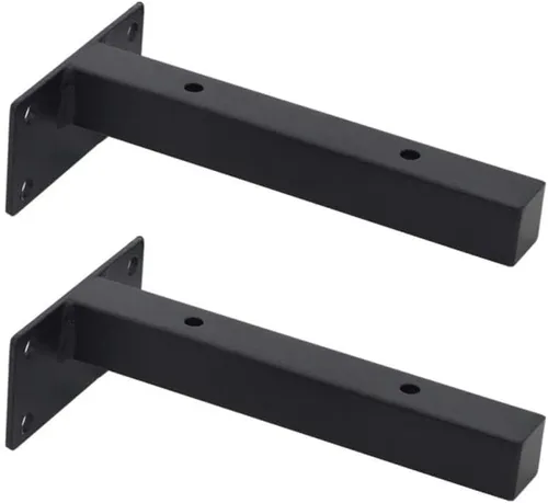 Soporte de estante rústico flotante en T, soportes para estantes ocultos colgantes, soporte de estante de partición de carga para montaje en pared,