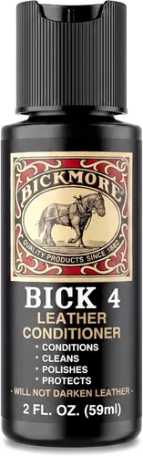 Bick 4 Acondicionador de Cuero y Limpiador de Cuero 2 oz - No Oscurecerá el Cuero - Seguro para Ropa de Cuero, Muebles, Chaquetas, Zapatos,