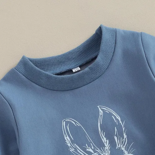 Miniatura 38 de Adobabirl Conjunto de sudadera y pantalones de Halloween para bebé, sudadera y pantalones con parche de calabaza para Halloween, otoño, ropa de bebé