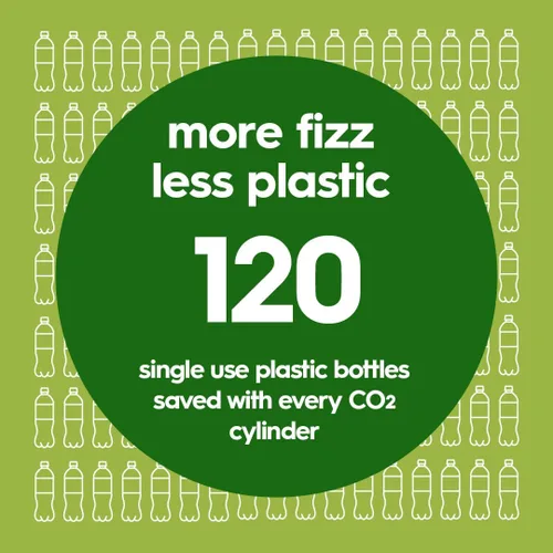 Miniatura 6 de SodaStream Enso Fabricador de Agua con Gas Paquete de Valor - incluye CO2, botellas de carbonatación y sabores Bubly Drop Negro mate