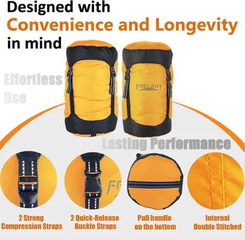 Miniatura 4 de Frelaxy - Bolsa de compresión con 40% más de almacenamiento, Saco de compresión de 11L/18L/30L/45L/52L, resistente al agua y ultra ligero para saco
