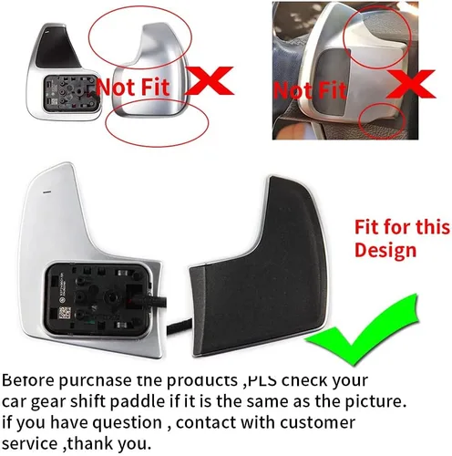 Miniatura 2 de 2 cubiertas de extensión de palanca de cambios de volante para BMW 5er G30 G31 G38 7er G11 G12 3er X3 X4 X5 G01 G20 G02 G05 6er G32 GT Accesorios