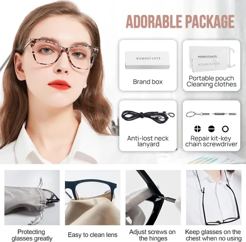 Miniatura 6 de Gafas de lectura de ojo de gato para mujer, elegantes lectores de gran tamaño con bisagras de resorte 1.0 1.25 1.5 1.75 2.0 a 3.5 4.0 Leopardo