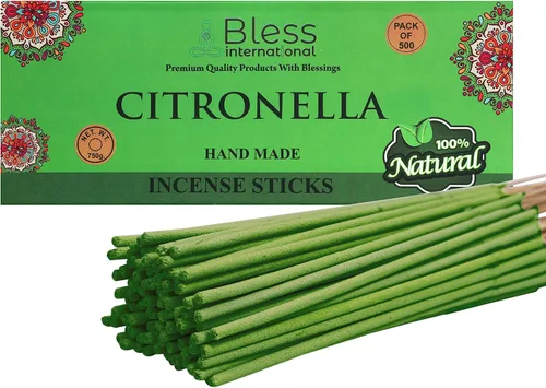Miniatura 43 de Bless International varillas de incienso 100 % natural hechas a mano, sumergidas a mano, el mejor aroma Incienso y mirra