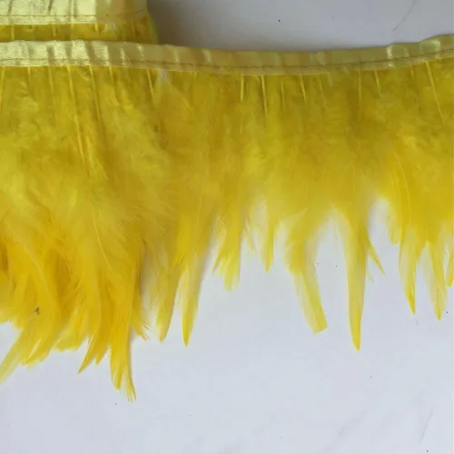 Miniatura 20 de Shekyeon 2 yardas de decoración para vestido con plumas de cuello de gallo