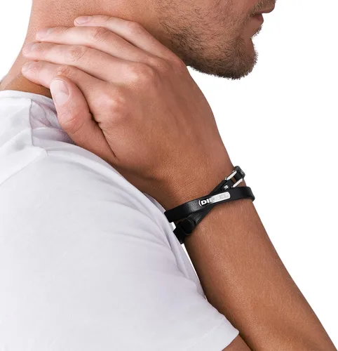 Miniatura 3 de Diesel Pulsera de acero inoxidable y cuero para todo género