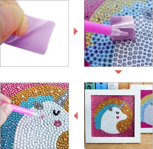 Miniatura 5 de Honbay Pegamento de pintura de diamante, cera de pintura de arcilla para pintura de diamante 5D, perforación, bordado (2 0.8 in)