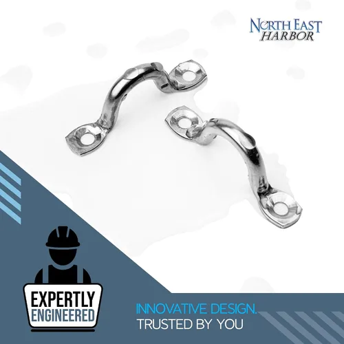 Miniatura 7 de KNOX Pad Eye Loops for Bimini Tops, 316 Stainless Steel, Tie Down Loop, Boat Deck Saddle, Bimini Hardware Fitting, Tie Down Anchor Point, Footman's