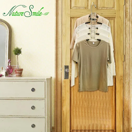 Miniatura 7 de Nature Smile Perchas de ropa para suéter sin hombros, múltiples capas, ahorro de espacio, para camisetas y blusas, (paquete de 2 unidades)