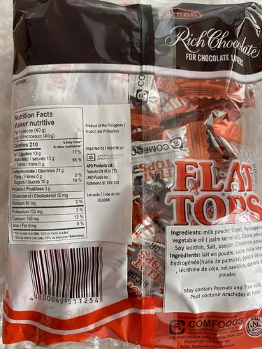 Miniatura 2 de Flat Tops Rich Chocolate 3 paquetes (30 piezas en un paquete)