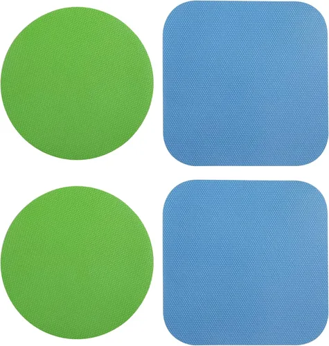 LUTER Abridor de Frascos de 4 Piezas, Goma, Abridor de Botellas de Silicona Multifuncional para Personas Mayores con Artritis Manos Débiles Azul