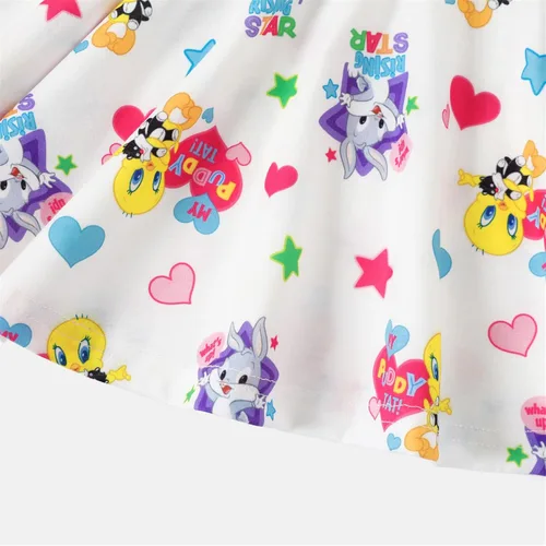 Miniatura 5 de Looney Tunes - Conjunto de vestido y cárdigan para niñas pequeñas, vestido sin mangas y cárdigan de manga larga