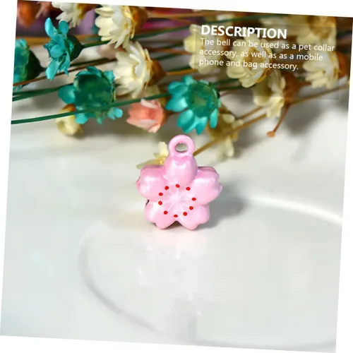 Miniatura 6 de POPETPOP Collares para cachorros, 5 piezas, aretes blancos de campana, mini collar de cachorro, collar de perro, dijes de joyería, pendientes