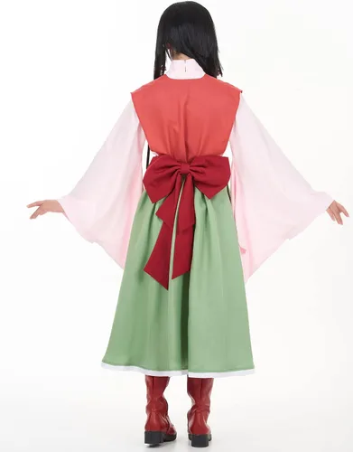 Miniatura 3 de haikyuu Disfraz de cazador para mujer con accesorios para el cabello, kimono, parte superior, falda, chaleco, disfraz para Halloween Comic Con