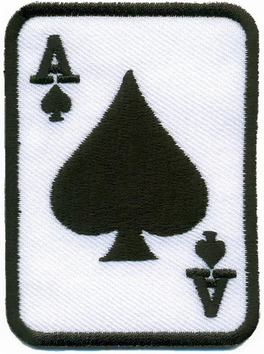Miniatura 2 de Lote de 3 Poker as de espadas Diamantes Clubes Corazones dados Tarjetas Dados Señora Suerte Las Vegas Bordado Apliques Parches Hierro