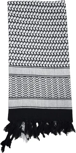 Miniatura 2 de Elu Bufanda Shemagh para hombre - Mujer/100% algodón militar Shemagh Keffiyeh Bufanda Arafat Tactical Desert Rave Bandana para la cabeza