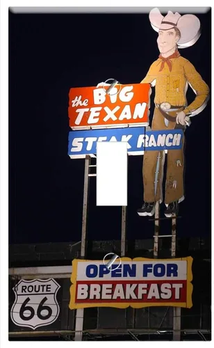 Miniatura 4 de Tapa de salida para placa de interruptor - Big Texan Route 66 Steak Ranch Amarillo Texas