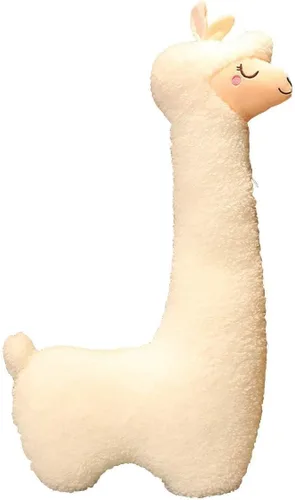 Miniatura 9 de Almohada de felpa de llama, almohada de cuerpo largo de felpa de alpaca de 39 pulgadas, animal de peluche de alpaca, regalo de Navidad y cumpleaños