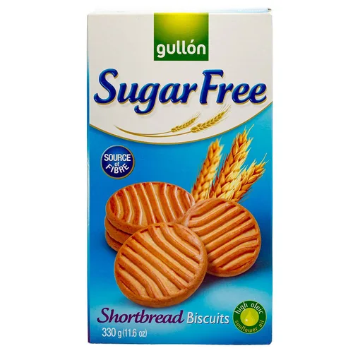 Gullon Galletas de mantequilla Cookie SF, 11.63 onzas, 11.64 oz (paquete de 2)