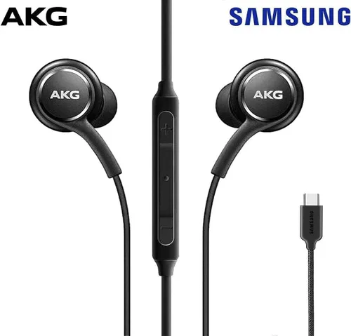 Miniatura 3 de Auriculares con cable AKG de Samsung Originales tipo USB C con control remoto y micrófono para Galaxy A53 5G, S22, S21 FE, S20 Ultra, Note 10, Note