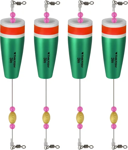 THKFISH Flotadores de pesca Bobbers Pesca Popping Corcho Trucha Flotador Flotador Flotador Pesado Popping Floats Corcho Trucha Flotadores para Pesca
